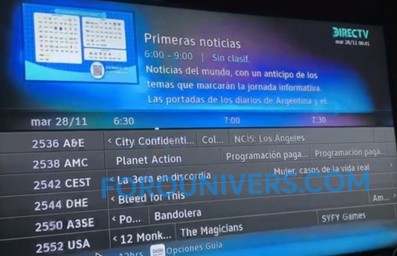 DIRECTV Uruguay | Guía de canales (Nueva alineación)